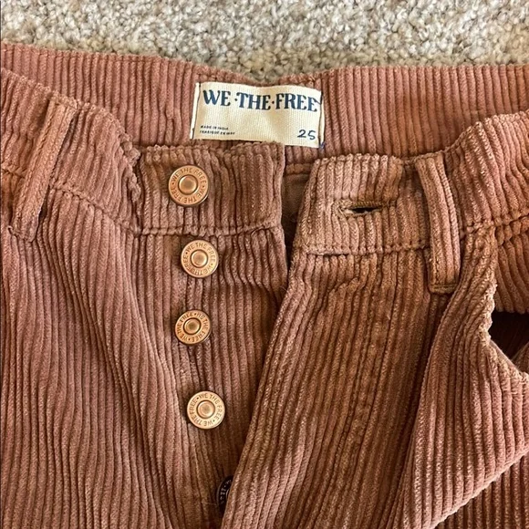 Free People Corduroy Barrel Jeans - Picture 3 of 5